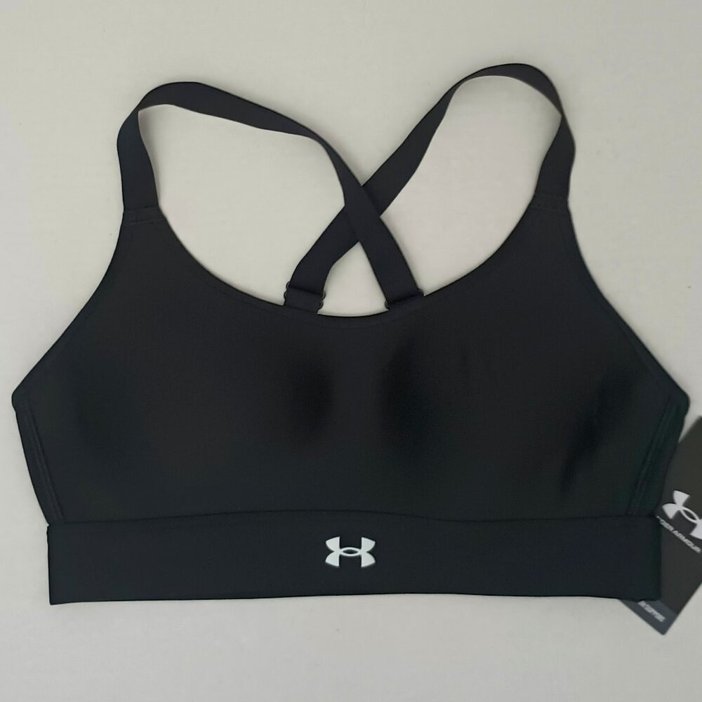 Under Armour Continuum Mid Sports Bra Medium Support Women's Black Sz. Small NWT